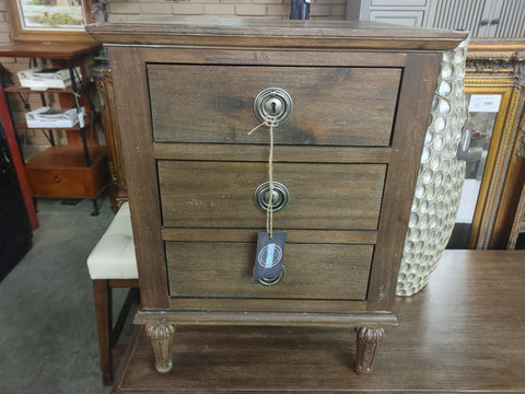 Modern Wood 3 Drawer Nightstand 170188.
