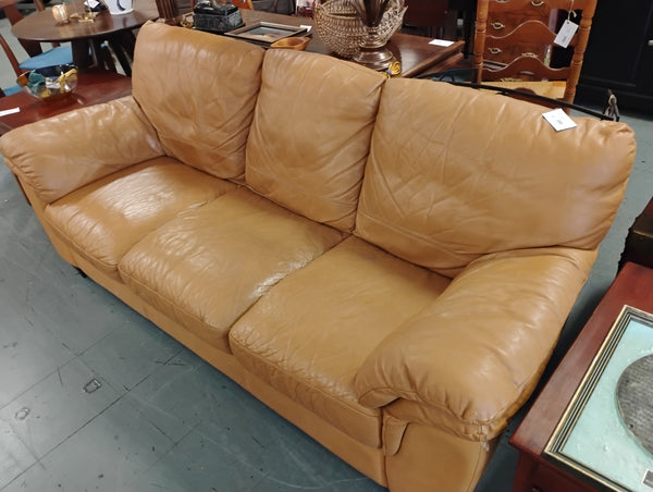 Camel Leather Sofa 166645.