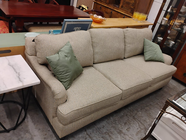 Rowe Custom Tan Tweed Sofa 168582.