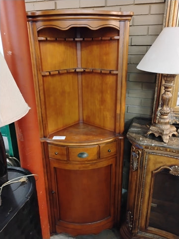 Vintage Corner Cabinet Wooden 173176.