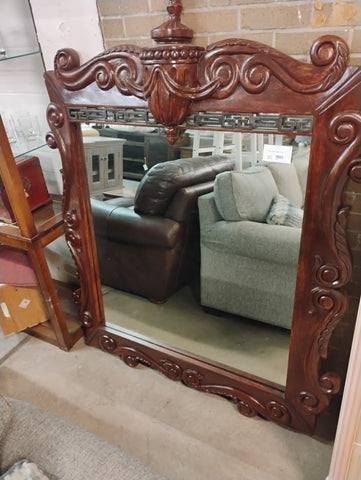 Large Carved Wood Mirror 168973.