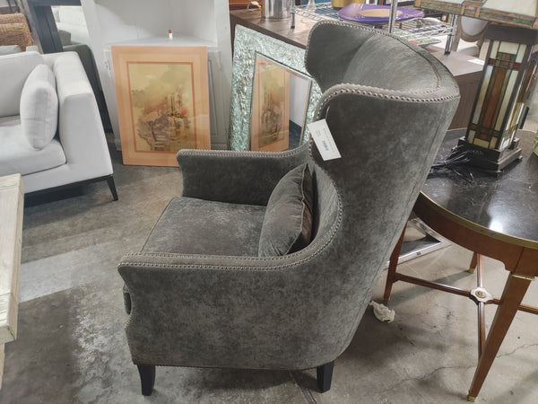 Charcoal Velvet Bernhardt Chair 178046.
