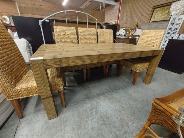 Bamboo Table + 5 Chairs 169316.