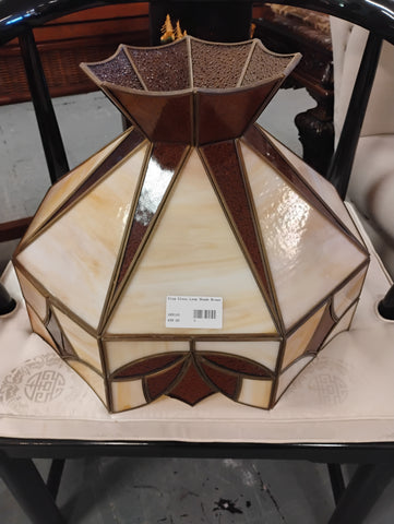 Slag Glass Lampshade Brown 169108.