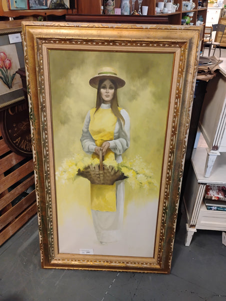 Girl with flower basket 168533.