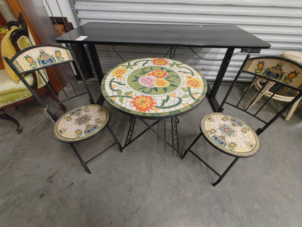 Bistro Set with Mosaic 170656.