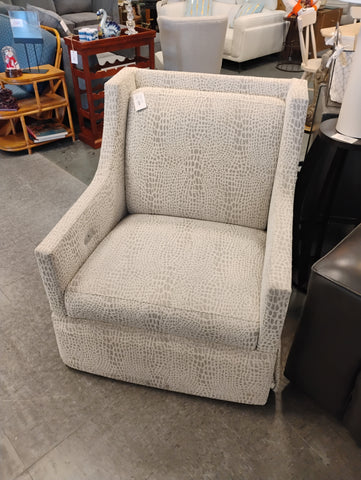 Grey White Patterned Recliner 172863.