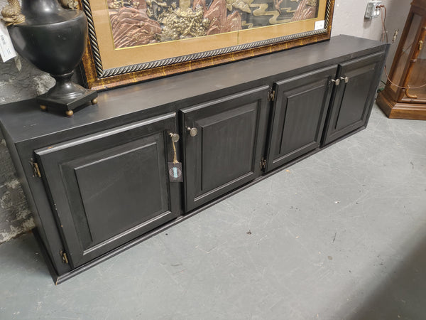 4-Door Black TV Console 164345.
