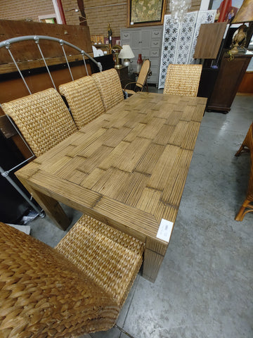 Bamboo Table + 5 Chairs 169316.