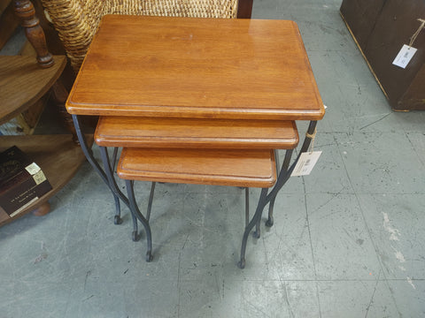 Pair of Gold Metal Barstools 172839.