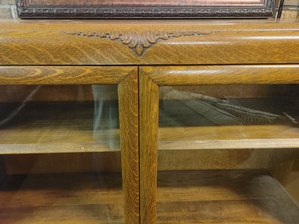 Antique-bookcase-glass door 167757.
