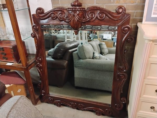 Large Carved Wood Mirror 168973.