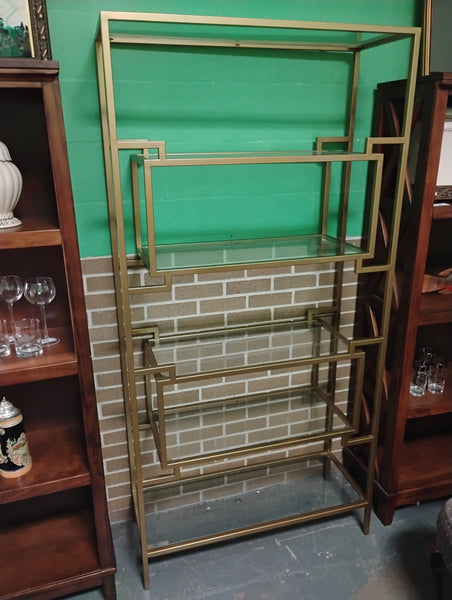 Gold Modern Glass Shelves 167577.