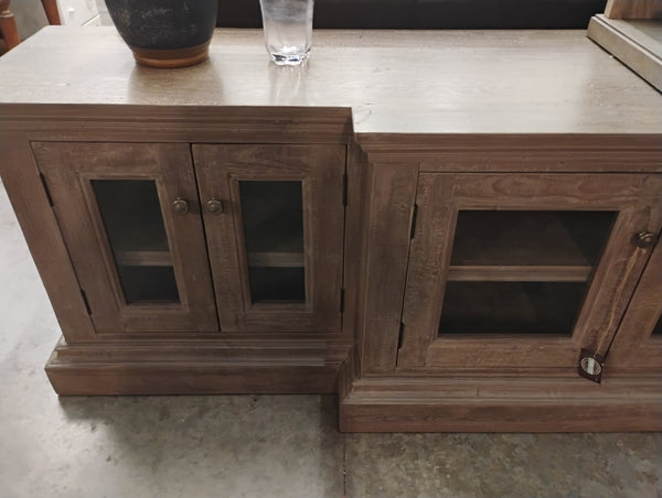 9’ Long Grey Console Cabinet 166454.